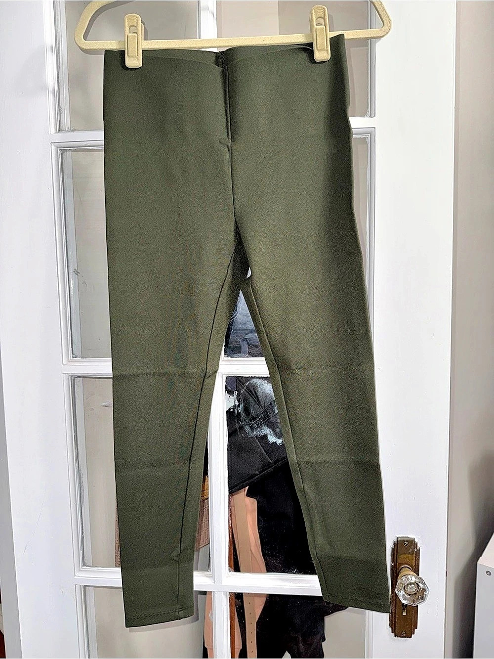 LOFT Women's Green Sculpt Leggings Petite Small